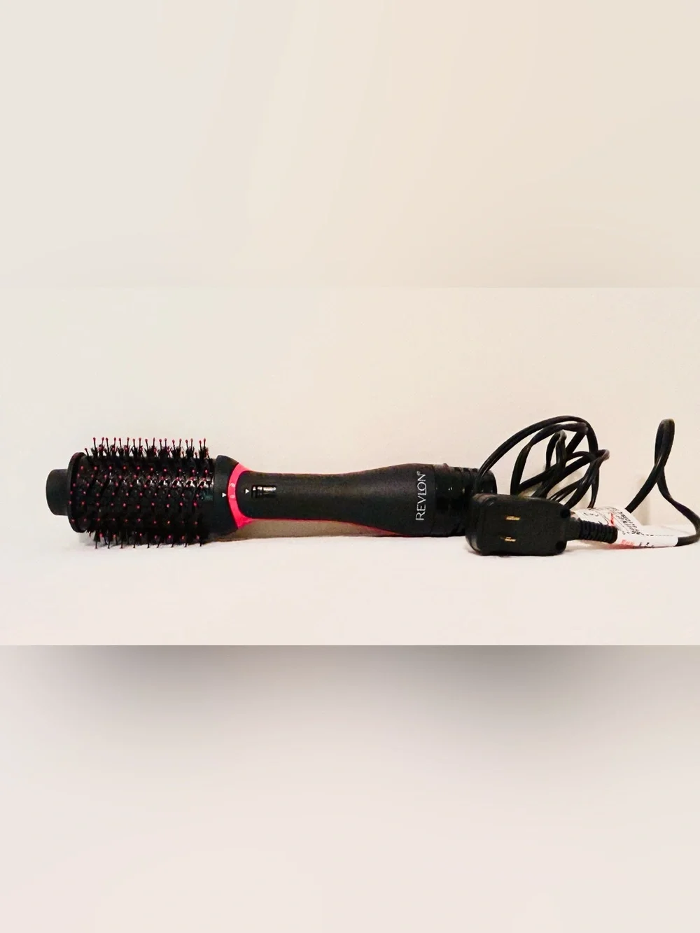 Revlon One-Step Volumizer Hair Dryer & Hot Air Brush-Black & Red, Like New!